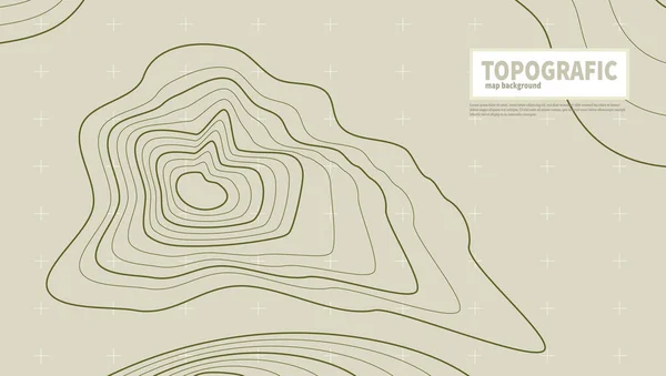 Geographic Mountain Topography Map Terrain Eps10 Vector — 스톡 벡터