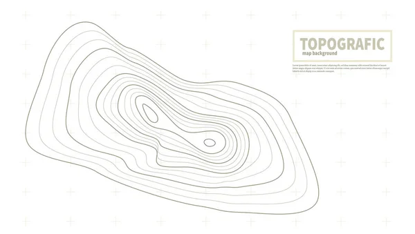 Contours Geographic Mountain Topography Map Terrain Inglês Vetor Eps10 —  Vetores de Stock