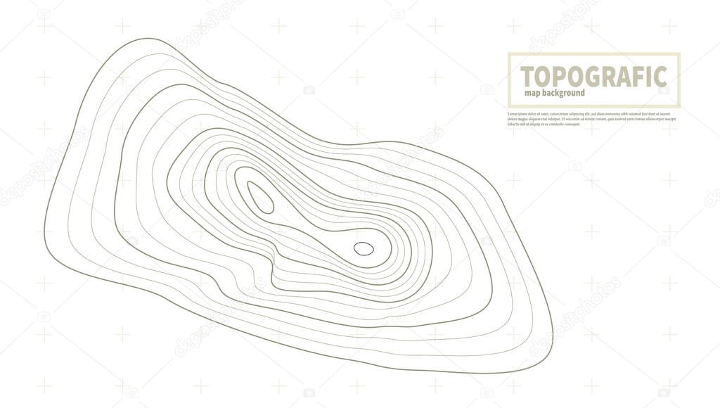 Contours Geographic Mountain Topography Map Terrain. EPS10 Vector
