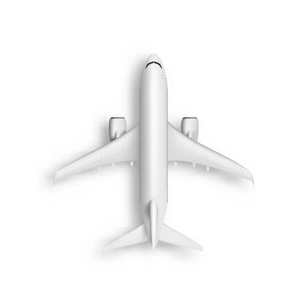 Abstract White Airplane Isolated Eps10 Vector — Stock Vector