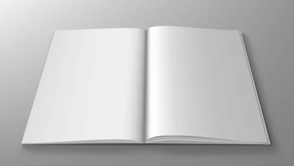 Концепция Дизайна Журнала Чистая Белая Страница Вектор Eps10 — стоковый вектор