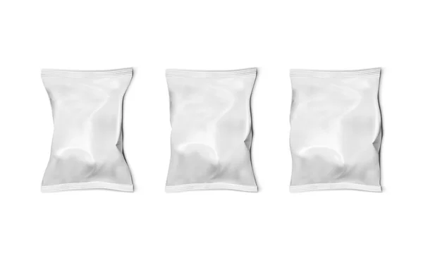 三个小吃枕头袋 白底一般厚实 Eps10病媒 — 图库矢量图片