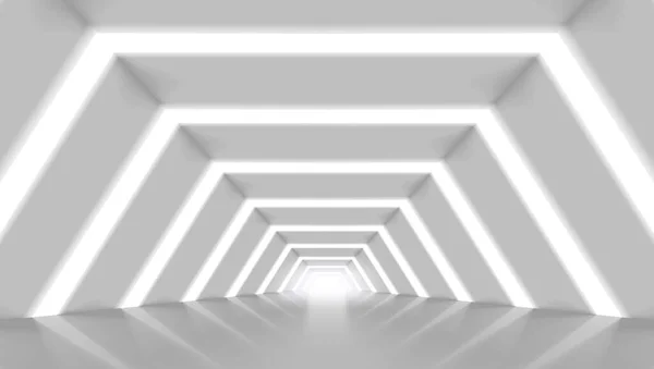 Abstracte Futuristische Corridor Licht Interieur Eps10 Vector — Stockvector