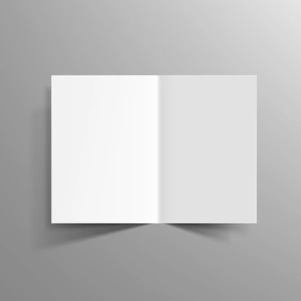 Blank pół Fold Broszura szablon dla Twojego projektu — Wektor stockowy