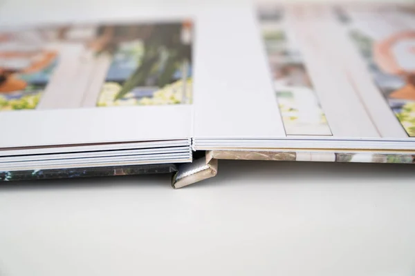 photo book binding. storing photo in photobook.