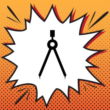 Bölücü basit kayıt. Vektör. Popüler sanat backgr çizgi roman stili simgesini