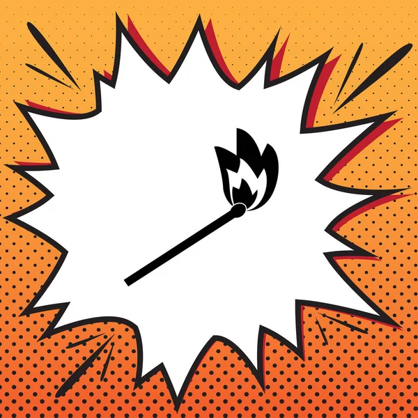 Maç işareti illüstrasyon. Vektör. Popüler sanat ba çizgi roman stili simgesini