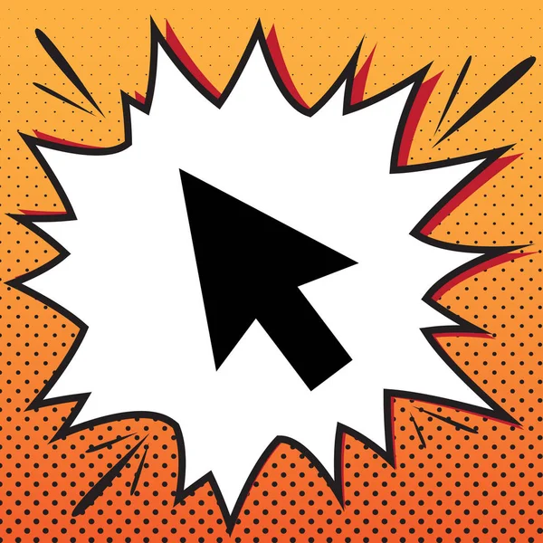 Ok işareti illüstrasyon. Vektör. Popüler sanat ba çizgi roman stili simgesini