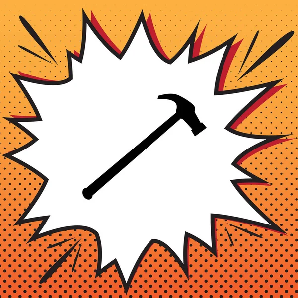 Basit simge gördüm. Vektör. Popüler sanat arka plan üzerinde çizgi roman stil ikonu