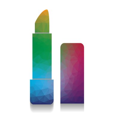 Basit kayıt pomad. Vektör. Renkli parlak dokusuna simgesiyle