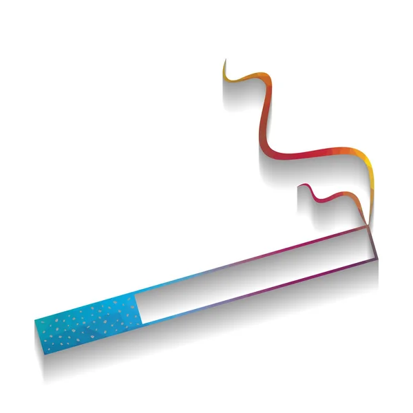 Rauch-Symbol ideal für jeden Einsatz. Vektor. bunte Ikone mit leuchtenden — Stockvektor