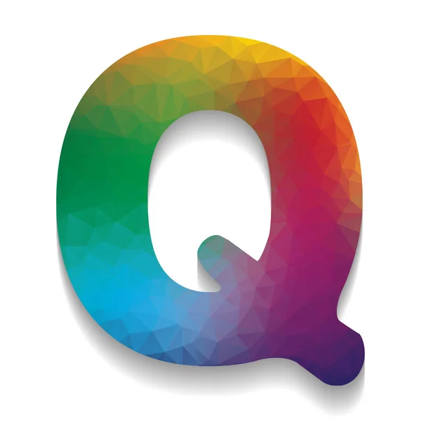 Letter Q sign design template element. Vector. Colorful icon wit — Stock Vector