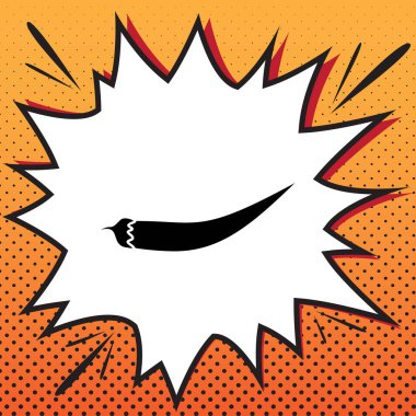 Biber biber işareti. Vektör. Popüler sanat backgro çizgi roman stili simgesini