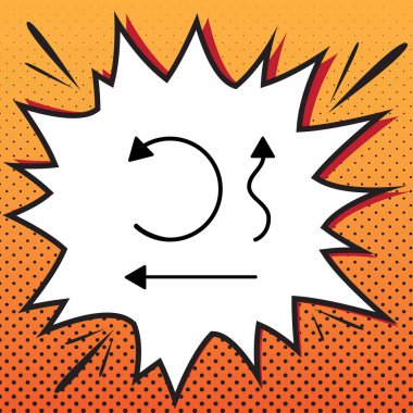 Basit arayüzü okları için ayarla. Vektör. Çizgi roman stil ikonu pop