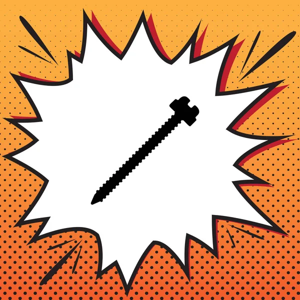 Vida işareti illüstrasyon. Vektör. Popüler sanat ba çizgi roman stili simgesini