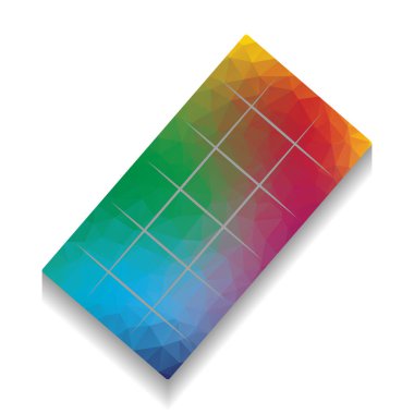 Çikolata işareti. Vektör. Ecek parlak dokusu ile renkli simge