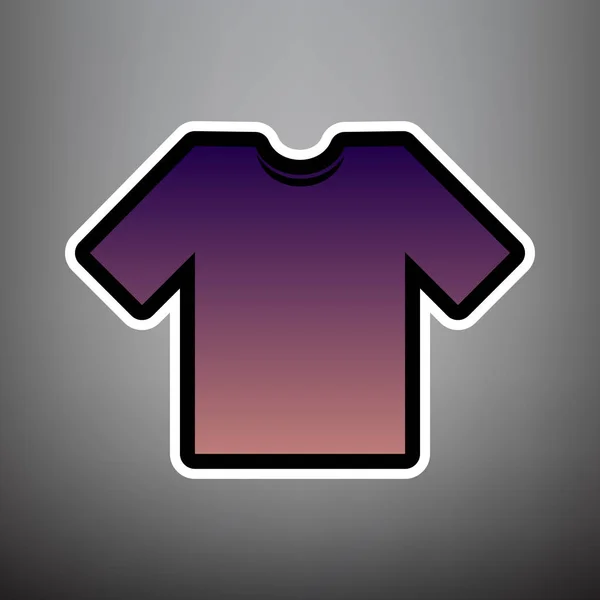 Иллюстрация надписи на футболке. Вектор. Фиолетовый градиентный значок с бла — стоковый вектор
