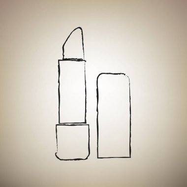 Basit kayıt pomad. Vektör. Fırça defterlerimiz siyah kutsal kişilerin resmi vasıl ışık bro