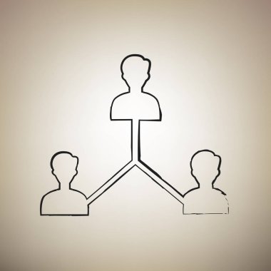 Sosyal medya pazarlama işareti. Vektör. Fırça defterlerimiz siyah simgesini 