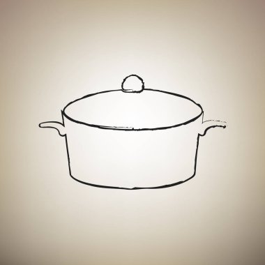 İşareti pan. Vektör. Fırça defterlerimiz siyah kutsal kişilerin resmi vasıl hafif kahverengi backgro