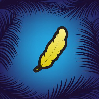 Geçiş yumuşatma işareti illüstrasyon. Vektör. Simge siyah contou ile