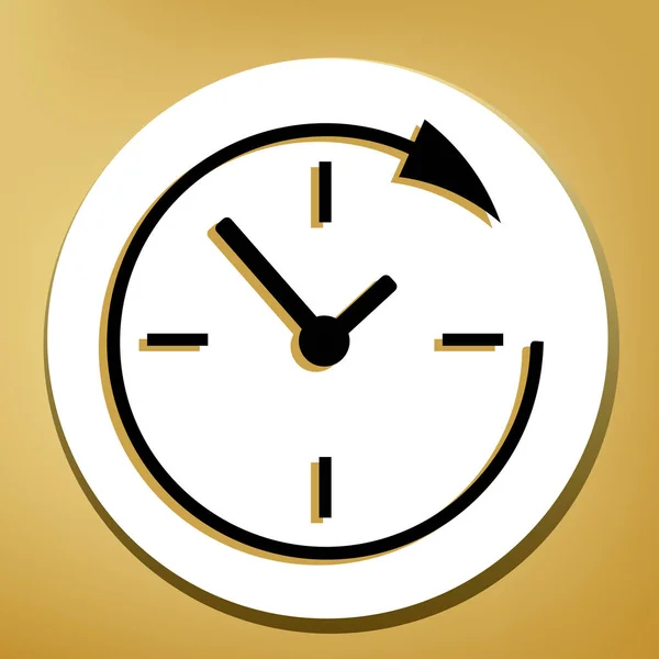 Servicio Soporte Para Clientes Las Horas Las Horas Vector Icono — Archivo Imágenes Vectoriales