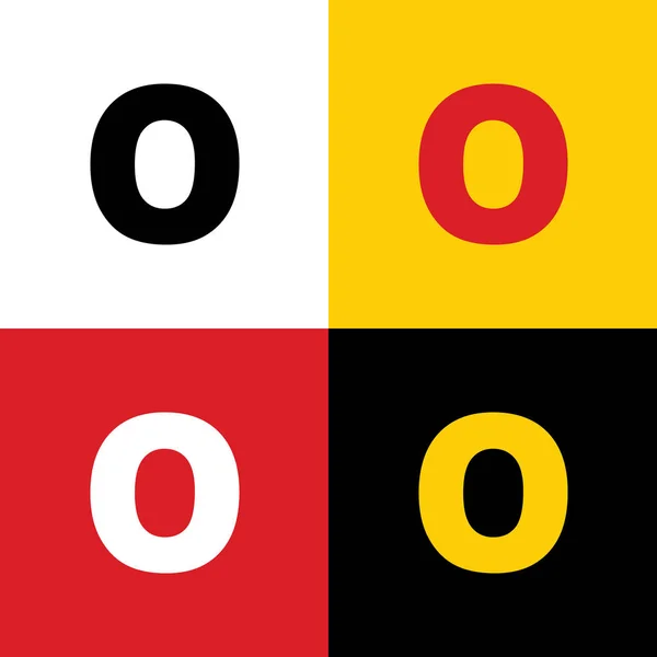 Litera Znak Projektowania Szablonu Elementu Wektor Ikony Niemiecki Flagi Odpowiednie — Wektor stockowy