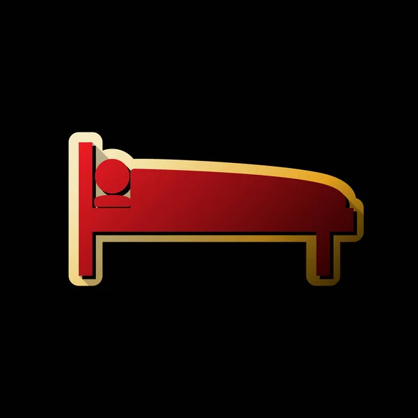 Illustration Panneau Hôpital Vecteur Icône Rouge Avec Petites Ombres Noires — Image vectorielle
