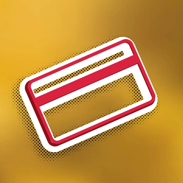 Kreditní Karty Symbol Pro Stažení Vektor Purpurová Ikona Tmavší Stín — Stockový vektor