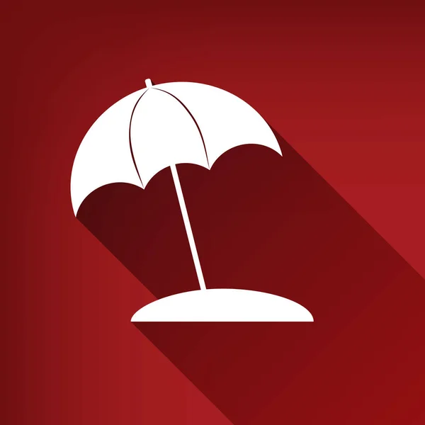 Şemsiye Ile Paz Aylâk Imzaladılar Vektör Yakut Kırmızı Arka Plan — Stok Vektör