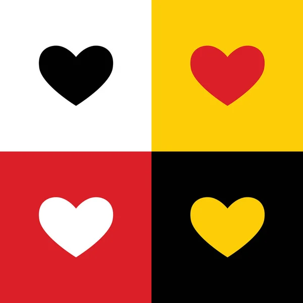 Señal Amarre Vector Iconos Bandera Alemana Los Colores Correspondientes Como — Vector de stock