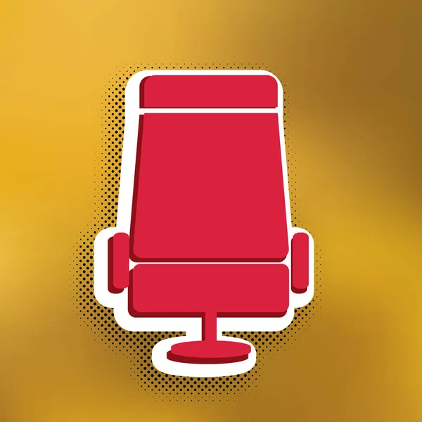 Ilustración Del Cartel Del Asiento Del Avión Vector Icono Magenta — Vector de stock