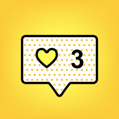 Hangi tarihlerde ve iz yorum. Vektör. Sarı puantiyeli beyaz simgesiyle 