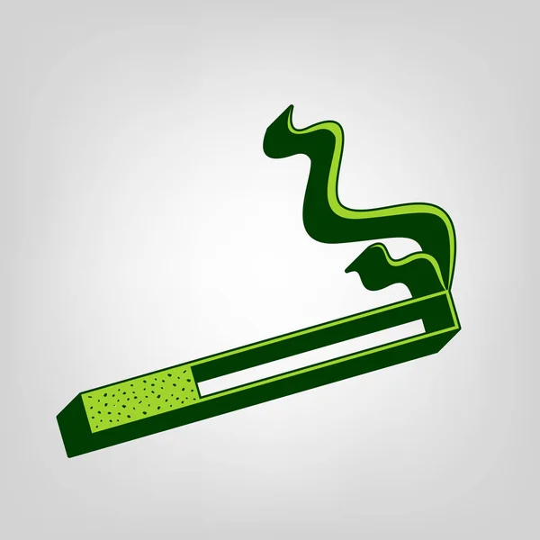 Иконка Дыма Отлично Подходит Любого Использования Вектор Желто Зеленая Твердая — стоковый вектор