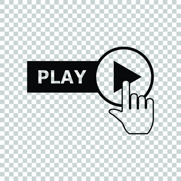 Play button click color icon Royalty Free Vector Image