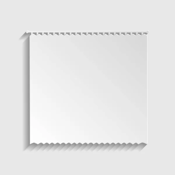 カーテンサイン用紙スタイルのアイコン。図. — ストックベクタ