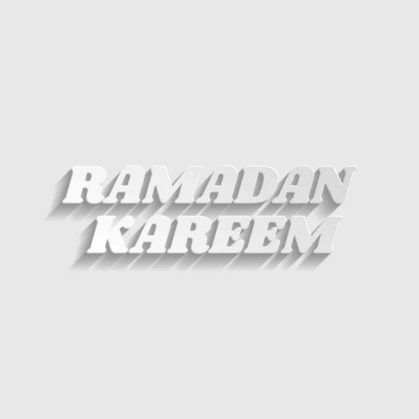 Saudação do Ramadã Kareem. Ícone de estilo papel. Ilustração . —  Vetores de Stock