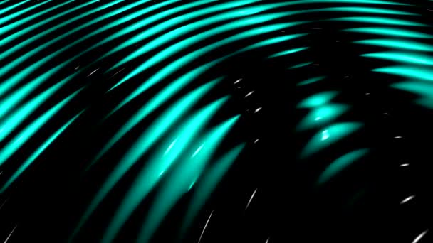 Abstract Animated Background Waves Glare Surface Amorphous Liquid Multicolored Film — Stock Video