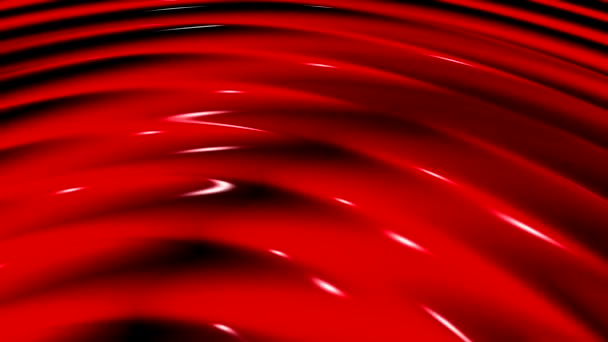 Abstract Animated Background Waves Glare Surface Amorphous Liquid Multicolored Film — Stock Video