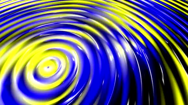 Абстрактний Анімований Фон Хвилями Відблисками Поверхні Аморфної Рідини Різнокольорова Плівка — стокове відео