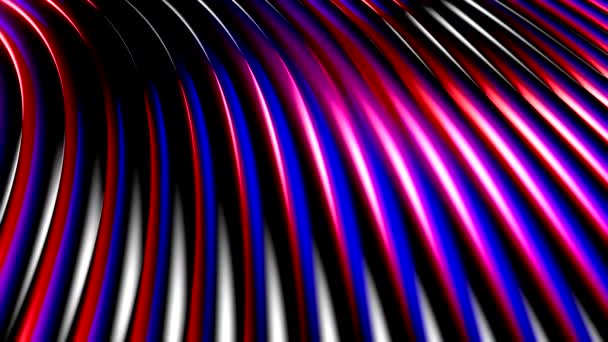 Fond animé abstrait avec ondes et reflets à la surface d'un liquide amorphe. Film 3D multicolore avec différents dégradés. Une surface brillante avec un reflet arc-en-ciel .