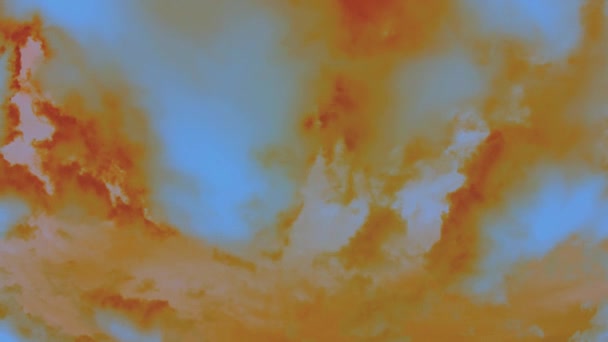 Alien Chmury Kolorem Tekstury Trujących Gazów Atmosferze Wrogie Środowisko Dla — Wideo stockowe
