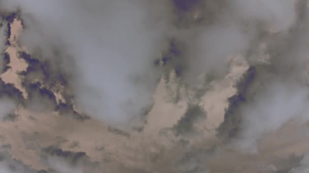 Εξωγήινα Σύννεφα Χρώμα Και Υφή Δηλητηριωδών Αερίων Στην Ατμόσφαιρα — Αρχείο Βίντεο