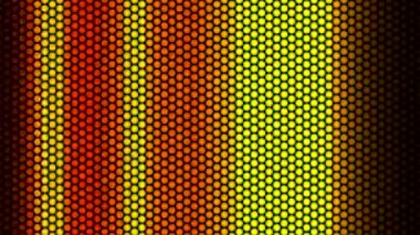 Düz daireler ve halkalar ile soyut çok renkli animasyon. Döngüsüz video.