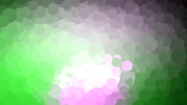 Абстрактная Многоцветная Анимация Плоскими Кругами Кольцами Цикл Видео Швов — стоковое видео