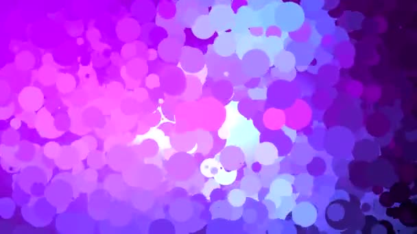 Animation Abstraite Multicolore Avec Cercles Plats Anneaux Vidéo Boucle Sans — Video