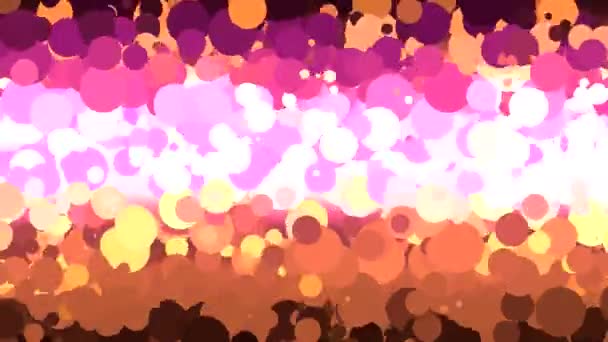 Animação Multicolorida Abstrata Com Círculos Planos Anéis Looped Vídeo Sem — Vídeo de Stock