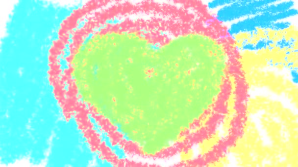 Desene Animate Buclă Abstractă Din Desene Multicolore Linii Spirale Cercuri — Videoclip de stoc