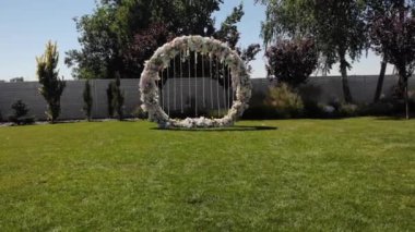 düğün kemeri drone görünümü