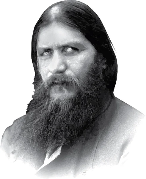 Rasputin Rusland Kwaad Tovenares Vector Portret — Stockvector